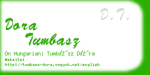 dora tumbasz business card